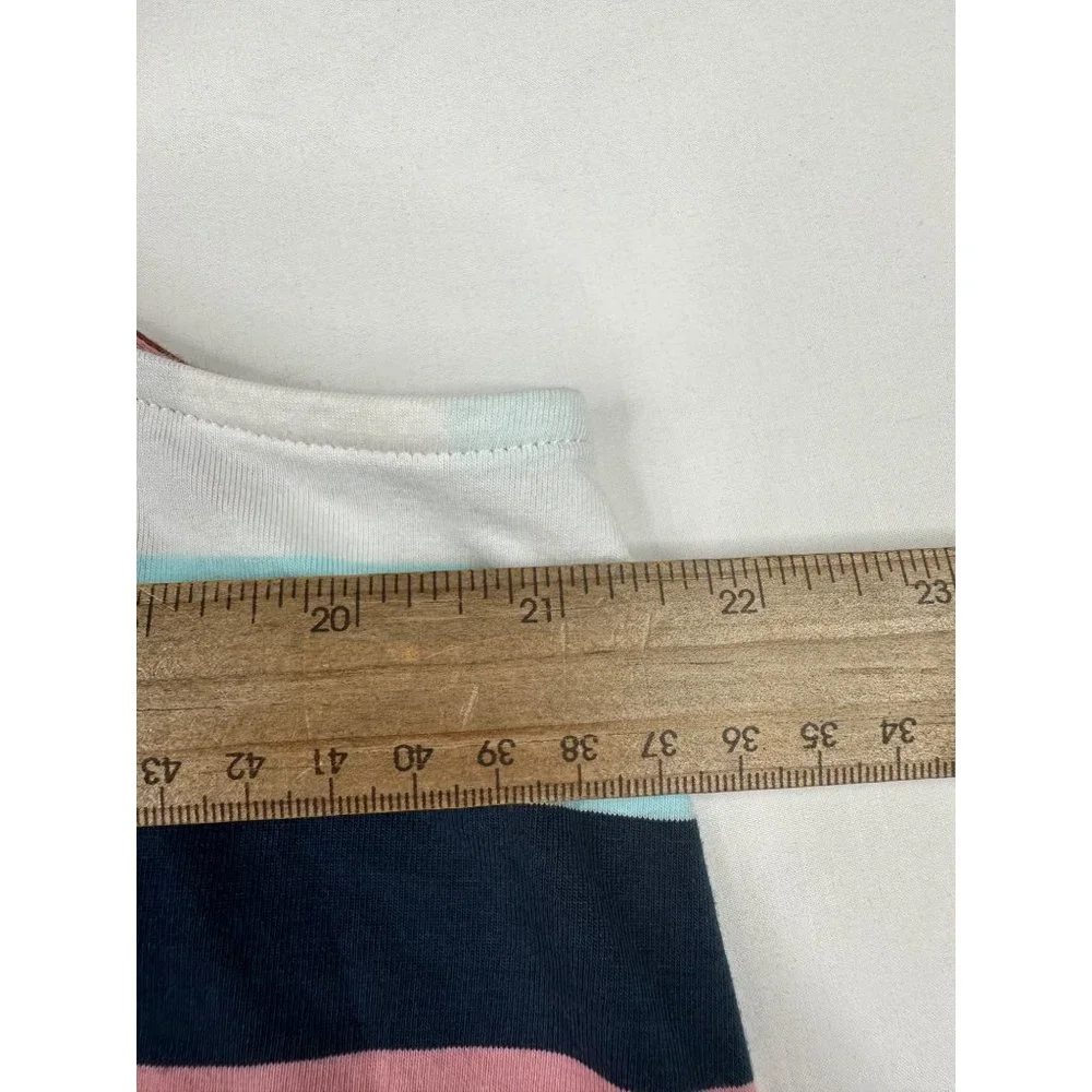 Matilda Jane Striped Tank Bow Back Detail Shirt sz Lg‎ Multicolor_7